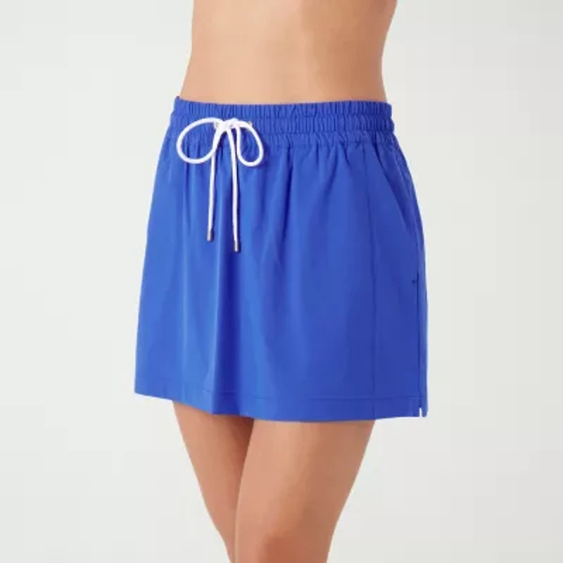 Stella Parker Womens Crochet Skirt Swimsuit Cover-Up