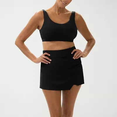 Dolfin Aquashape Women's High Waisted Skort Womens Quick Dry Swim Skirt