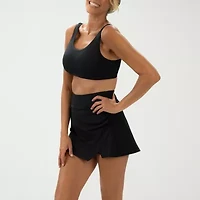 Dolfin Aquashape Women's High Waisted Skort Womens Quick Dry Swim Skirt