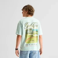 Arizona Mens Crew Neck Short Sleeve Boxy Fit Graphic T-Shirt