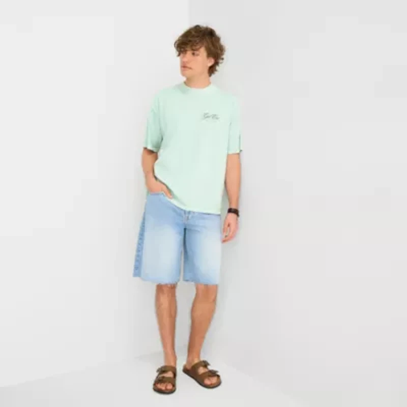 Arizona Mens Crew Neck Short Sleeve Boxy Fit Graphic T-Shirt