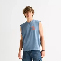 Arizona Mens Crew Neck Sleeveless Muscle T-Shirt