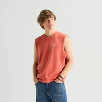 Arizona Mens Crew Neck Sleeveless Muscle T-Shirt