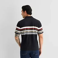 mutual weave Mens Relaxed Fit Short Sleeve Polo Shirt
