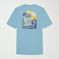 IZOD Saltwater Mens Crew Neck Short Sleeve Classic Fit Big and Tall Graphic T-Shirt