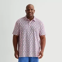 St. John's Bay Performance Big and Tall Mens Classic Fit Short Sleeve Polo Shirt