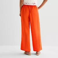 by&by Womens Juniors Wide Leg Trouser