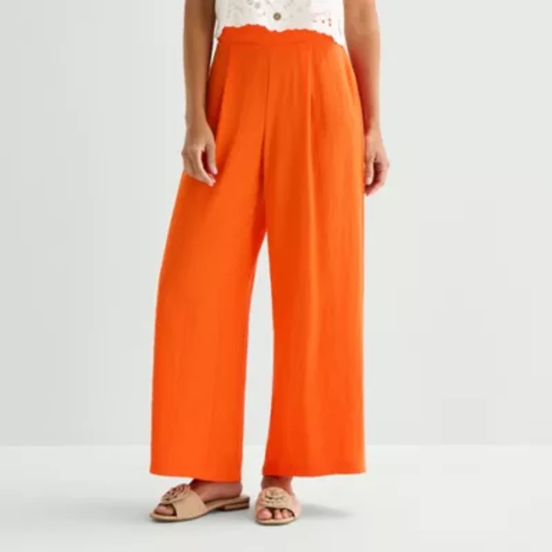 by&by Womens Juniors Wide Leg Trouser