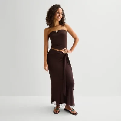 Forever 21 Womens Juniors Maxi Skirt