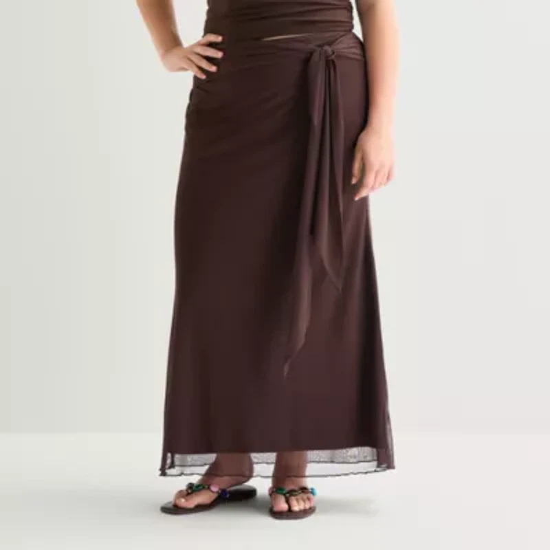 Forever 21 Womens Juniors Plus Maxi Skirt