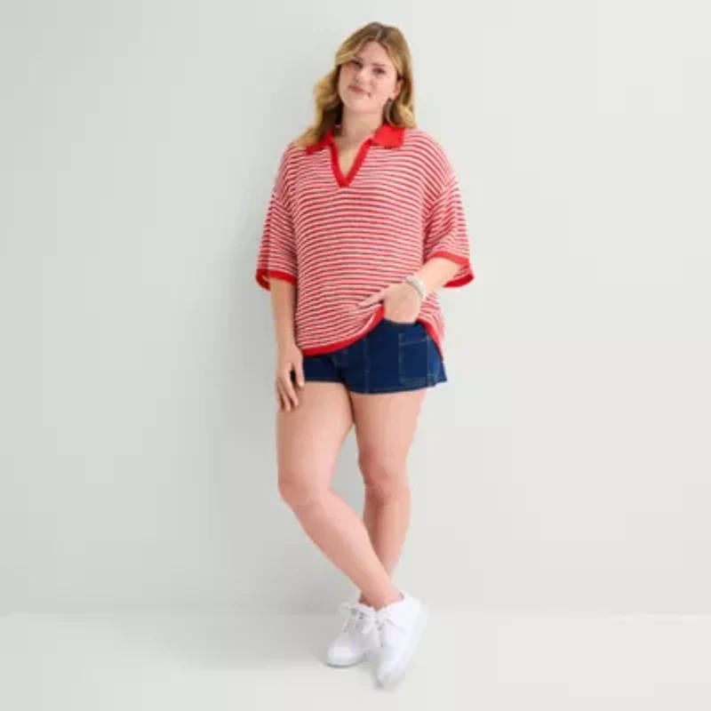 Forever 21 Womens Juniors Plus Polo Shirt