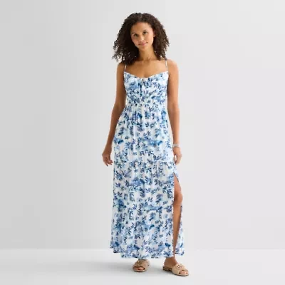 Arizona Womens Juniors Floral Maxi Dress