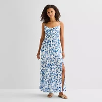 Arizona Womens Juniors Floral Maxi Dress