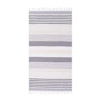 SUPERIOR® Mira Striped Cotton Quick Dry Beach Towel