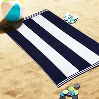 SUPERIOR® Cabana Stripe Oversized Quick Dry Beach Towel