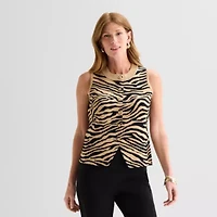 Liz Claiborne Womens Crew Neck Button Sweater Vest