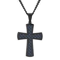 Mens Stainless Steel Cross Pendant