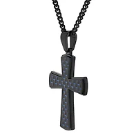 Mens Stainless Steel Cross Pendant