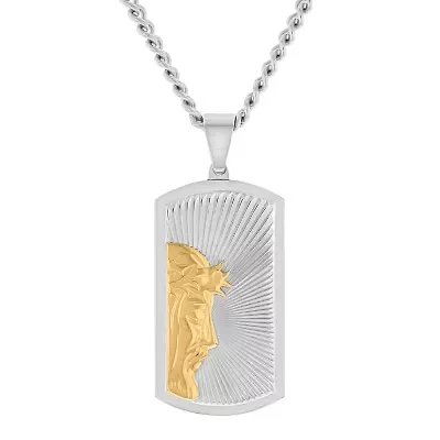 Mens Stainless Steel Dog Tag Pendant