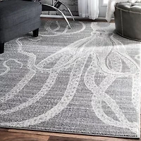nuLoom Thomas Paul Power Loomed Octopus Rectangular Rug