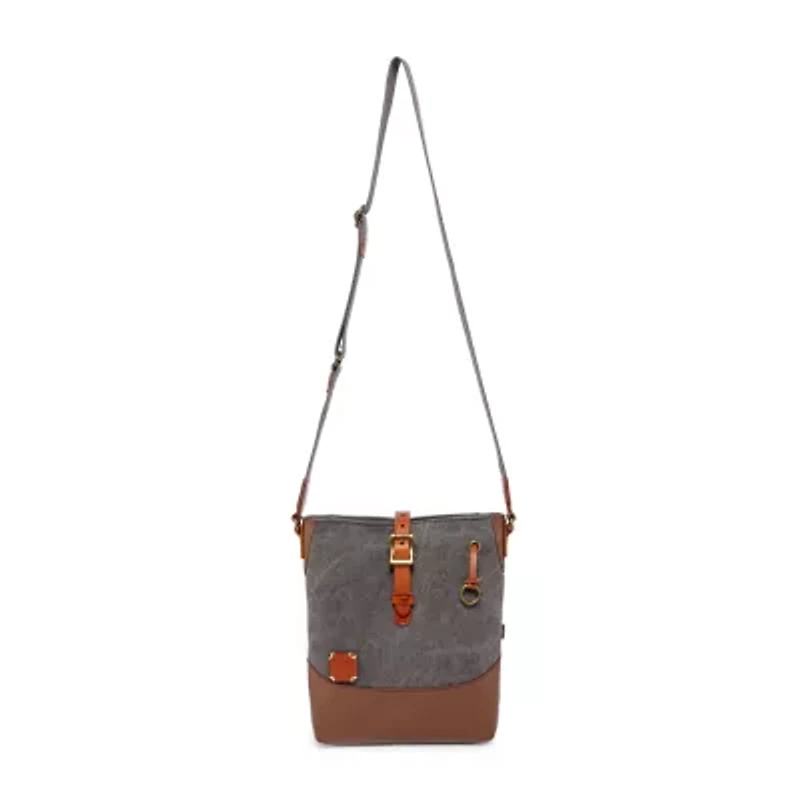 TSD Brand Redwood Crossbody Messenger Bag