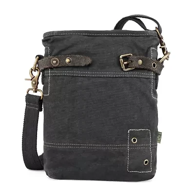 TSD Brand Coastal Zippered Crossbody Messenger Bag