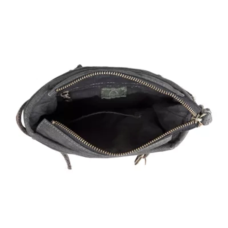 TSD Brand Coastal Zippered Crossbody Messenger Bag