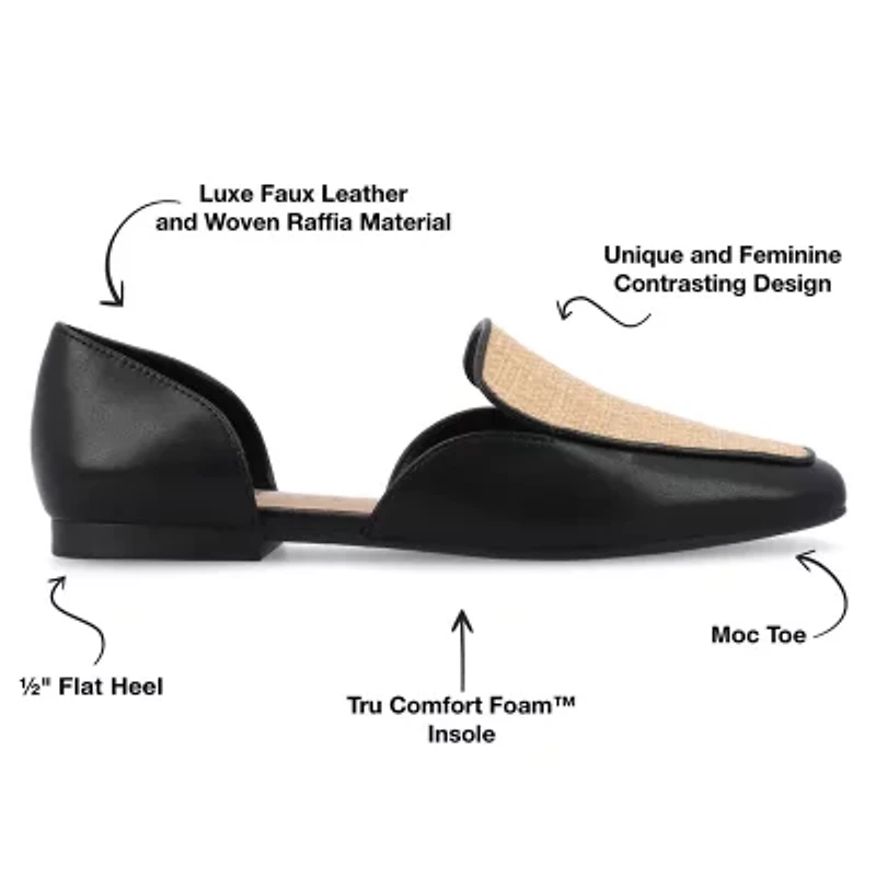 Journee Collection Kennza Womens Moc Closed Toe Loafers