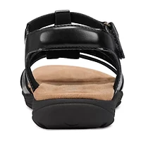 Easy Spirit Womens Luisa Ankle Strap Flat Sandals