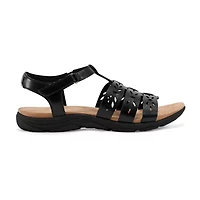 Easy Spirit Womens Luisa Ankle Strap Flat Sandals