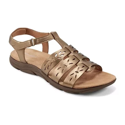Easy Spirit Womens Luisa Ankle Strap Flat Sandals