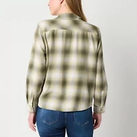 a.n.a Womens Tall Cuffed Long Sleeve Regular Fit Button-Down Shirt