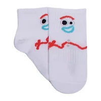 Disney Collection Little & Big Kid Boys 8 Pair Toy Story Quarter Ankle Socks