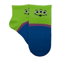 Disney Collection Little & Big Kid Boys 8 Pair Toy Story Quarter Ankle Socks