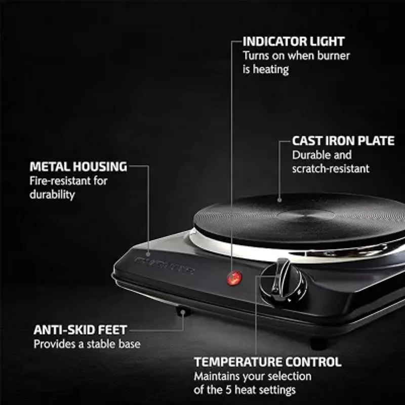 Ovente Cast - Iron Electric Burner