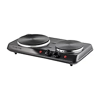 Ovente Cast Iron Double Electric Burner
