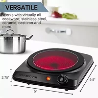 Ovente Countertop Portable Infrared Electric Burner