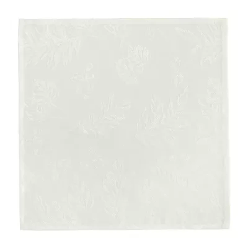 Elrene Home Fashions Elegant Woven Leaves Set 8-pc. Napkins