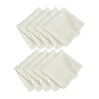 Elrene Home Fashions Elegant Woven Leaves Set 8-pc. Napkins