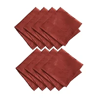 Elrene Home Fashions Elegant Woven Leaves Set 8-pc. Napkins