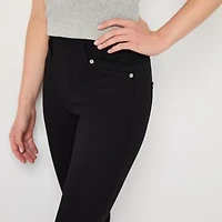 Mixit Wide Waistband Jegging Womens Mid Rise Knit 30 1/2" Full Length Leggings