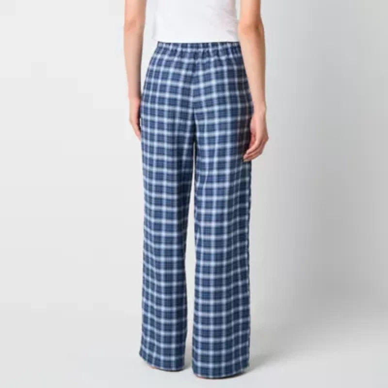 Arizona Body Womens Flannel Juniors Pajama Pants