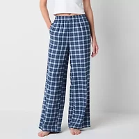 Arizona Body Womens Flannel Juniors Pajama Pants