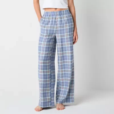 Arizona Womens Juniors Flannel Pajama Pants