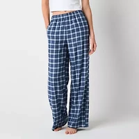 Arizona Body Womens Flannel Juniors Pajama Pants