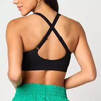 Xersion Womens Low Support Seamless Cross Back Sports Bra
