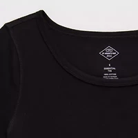 St. John's Bay Womens Easy-on + Easy-off Crew Neck Long Sleeve Adaptive T-Shirt