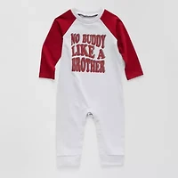 Okie Dokie Baby Boys Round Neck Long Sleeve Jumpsuit