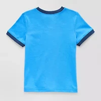 Okie Dokie Toddler & Little Boys Crew Neck Short Sleeve Graphic T-Shirt