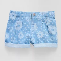 Okie Dokie Toddler Girls Adaptive Easy-on + Easy-off Denim Short